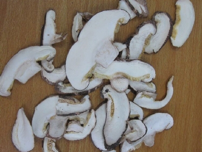 thickness of mushroom